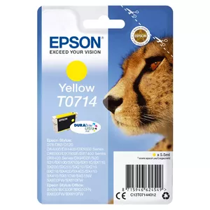 Epson T0714 tintes kārtridžs 1 pcs Oriģināls Standarta produktivitāte Dzeltens