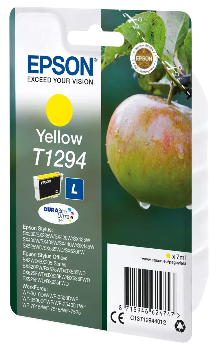 Kārtridžs Epson DURABrite T 129 Dzeltenais Photo 2