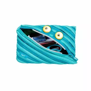 Пенал ZIPIT Wildlings Jumbo Pouch, ZTMJ-WD-CRE, синий