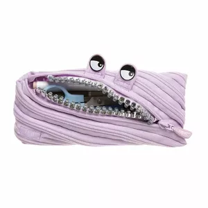 Penālis ZIPIT Grillz Monster Pouch, ceriņu krāsa