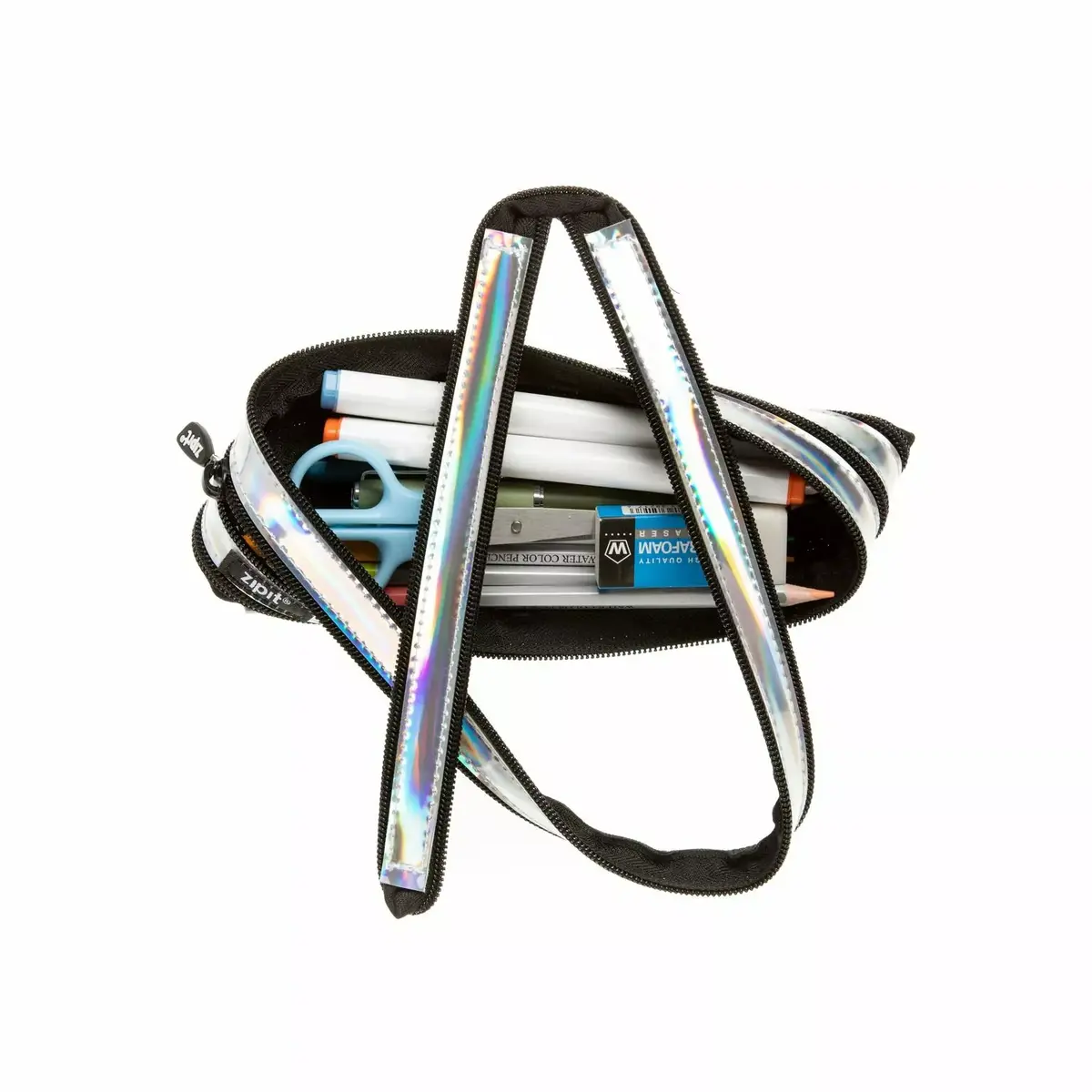 ZIPIT Metallic Pouch 550-05070 zīmuļu maciņš Photo 2
