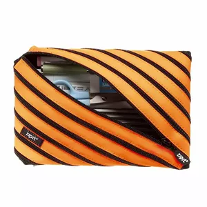 ZIPIT pouch Neon Jumbo 550-05081 — orange, large zippered pencil case