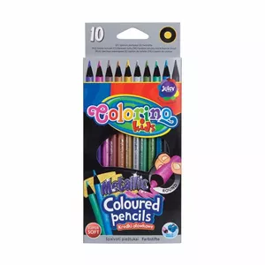 Colorino colored pencils Metallic 10 colors — compact set for drawing and accents