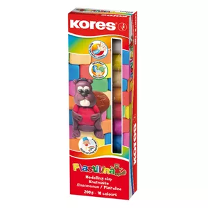 Kores 34010 modelēšanas izejmateriāls Modelēšanas māls 200 g Dažādas krāsas 10 pcs