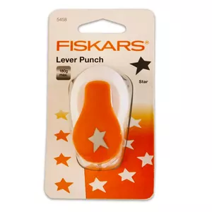 Дырокол Fiskars S Zvaigzne 200-08966 — односторонний настольный дырокол, компактный