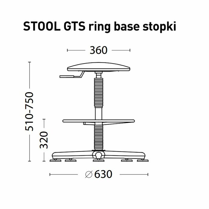 Кресло regal ring base stopki gts c 38