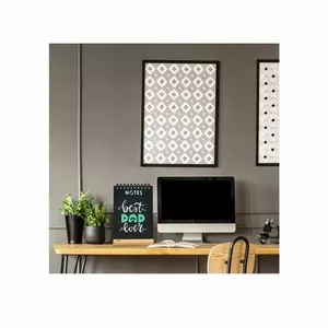 Stikla rakstāmdēlis Securit Woody 60x40 cm, caurspīdīga virsma, melns rāmītis
