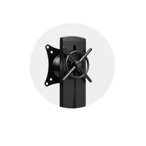 Easy-grip adjustment knob and quick-release VESA® mount