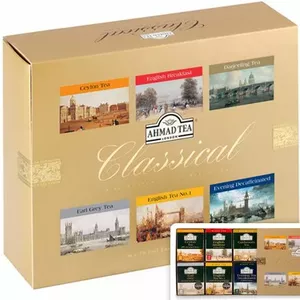 Tea bags Ahmad Classical Selection 60 x 2 g — assorted black and flavored teas