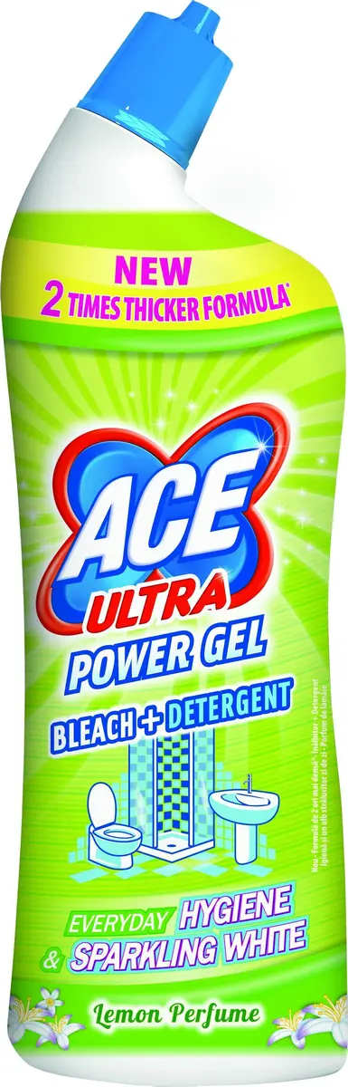 Toilet Cleaner ace Ultra Power Gel Lemon 750 ml Photo 2