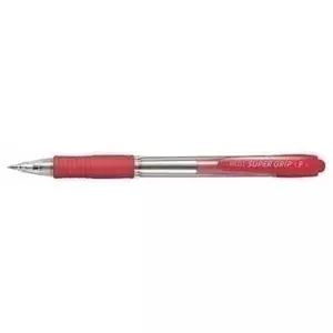 Pilot Supergrip Neon XS, red Clip-on retractable ballpoint pen Fine