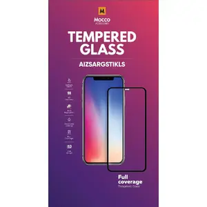 Защитное стекло Mocco Full Face для Apple iPhone 12 Mini с рамкой, черное