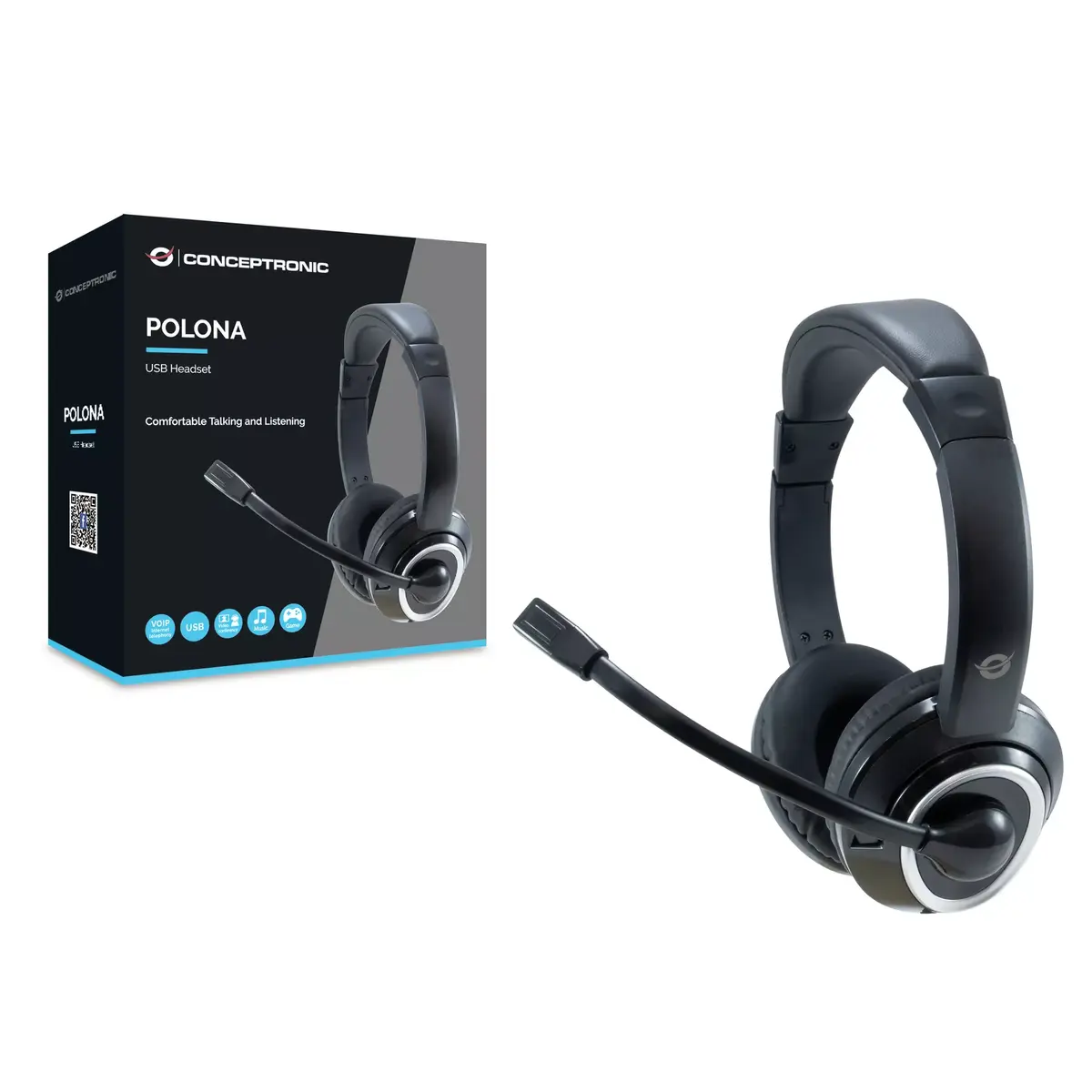 Austiņas Conceptronic POLONA USB Headset Photo 3