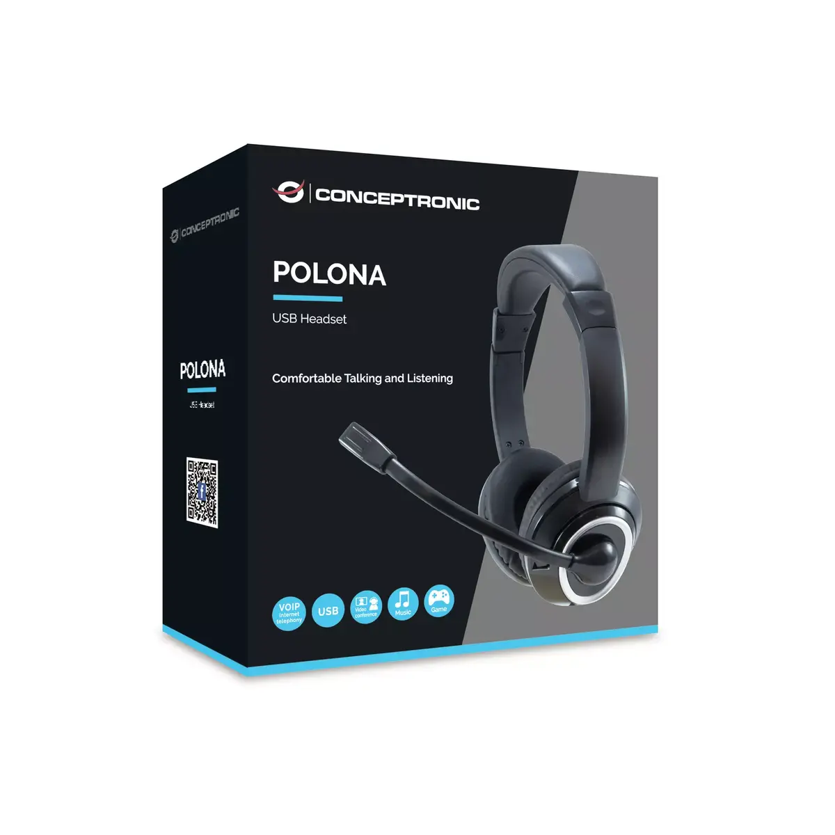 Austiņas Conceptronic POLONA USB Headset Photo 4
