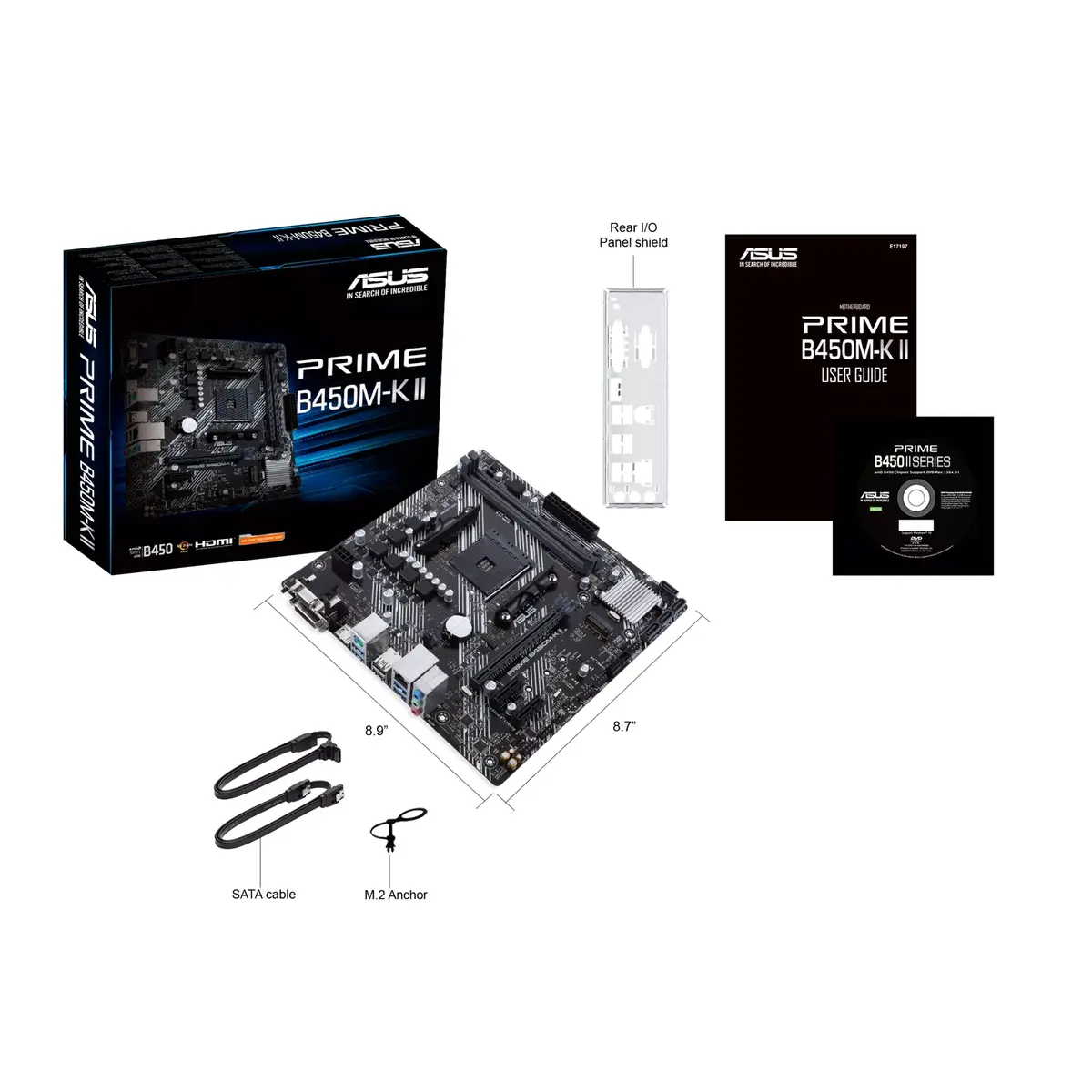 Материнская плата ASUS Prime B450M-K II, 90MB1600-M0EAY0 Photo 6