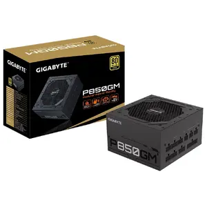 Блок питания GIGABYTE P850GM 850W ATX 2.31 80 PLUS Gold, полностью модульный, 120 мм вентилятор, 8 SATA, 4 PCIe (6+2), 20+4 ATX