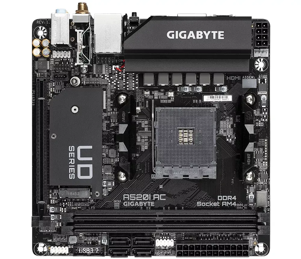 Pamatplate GIGABYTE A520I AC, A520 Photo 2