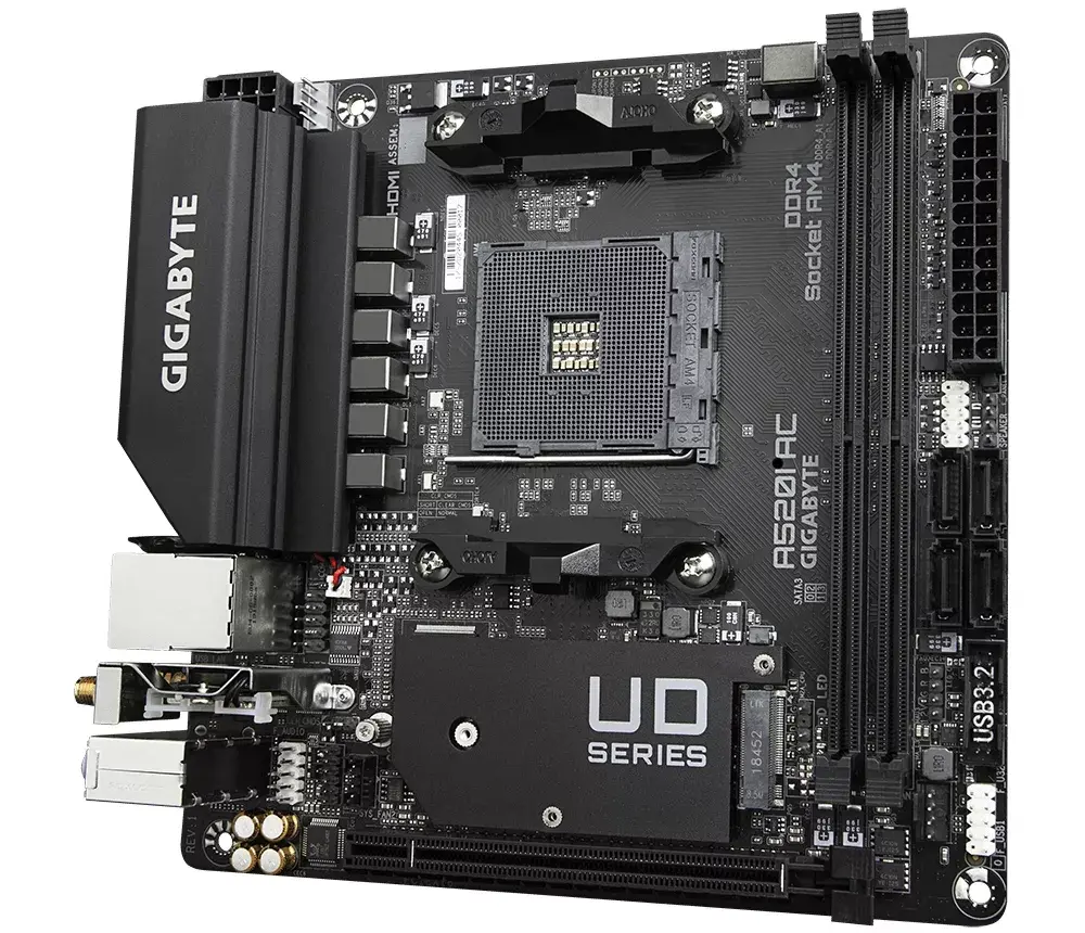 Pamatplate GIGABYTE A520I AC, A520 Photo 4