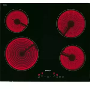 Beko HIC64401 hob Black Built-in Ceramic 4 zone(s)