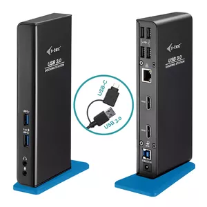 i-tec U3DUALHDMIDOCK док-станция для ноутбука Проводная USB 3.2 Gen 1 (3.1 Gen 1) Type-A Черный