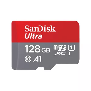 Flash Memory SanDisk 128GB MicroSDXC UHS-I Class 10 SDSQUNR-128G-GN6TA