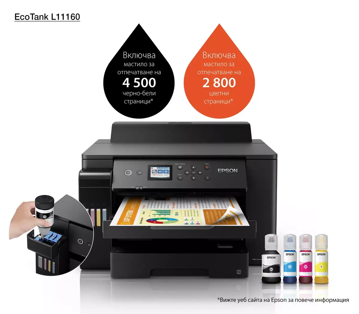 Струйный принтер Epson EcoTank L1116 Photo 3
