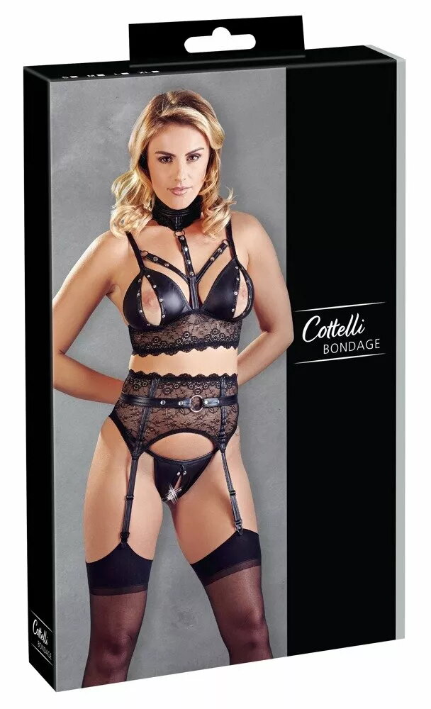 Apakšveļas komplekts Cottelli Collection XL melns