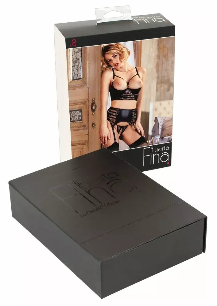 abierta fina Shelf Bra komplekts 80C melns Photo 3