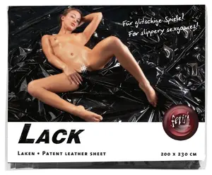 Vinila gultas veļa Fetish Collection 02504650000, melna, 200 x 230 cm, 100% poliivinilhlorīds