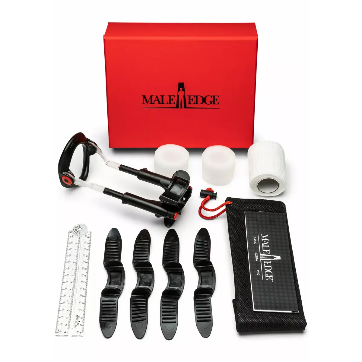 Удлинитель MaleEdge Pro Black Red Photo 3