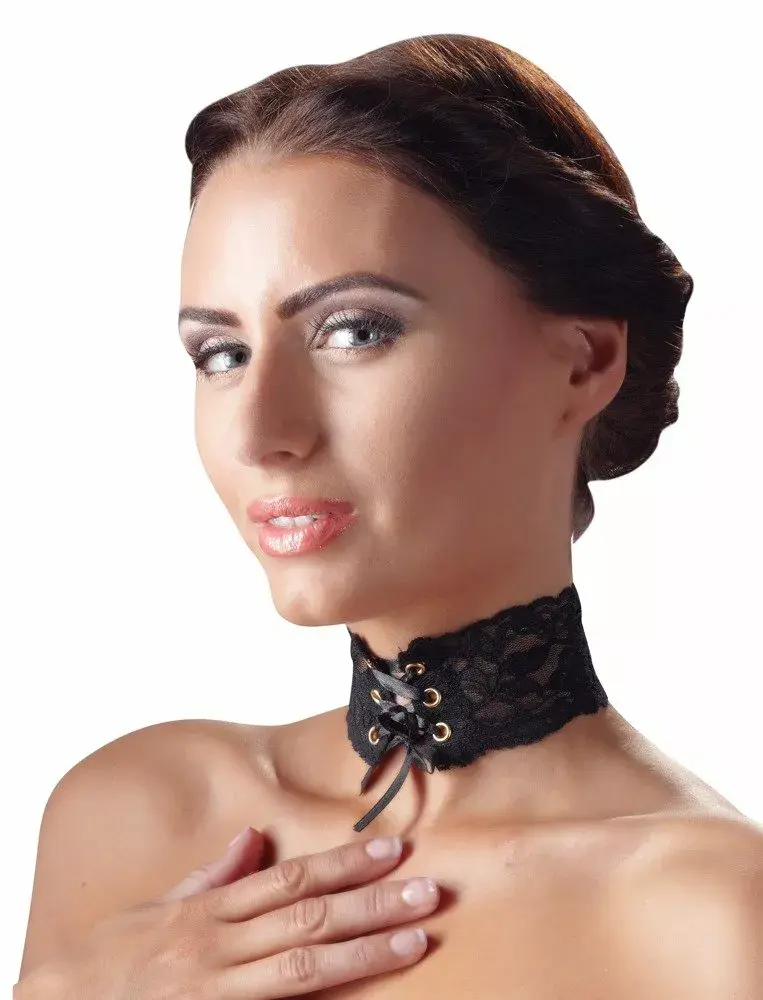 Чокер cottelli collection 24503641001 — кружевной, регулируемый Photo 2