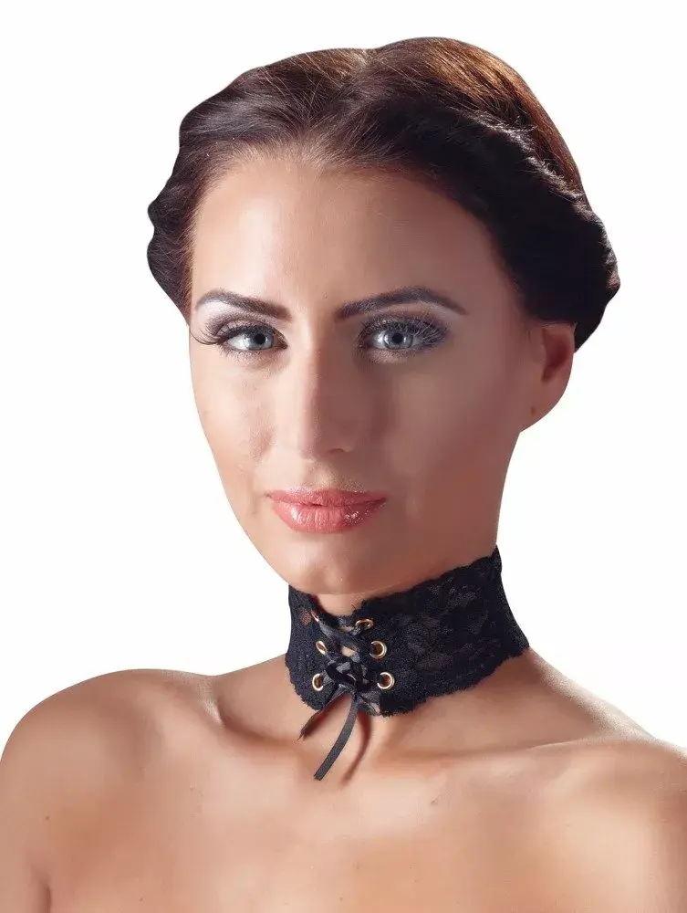 Чокер cottelli collection 24503641001 — кружевной, регулируемый Photo 3