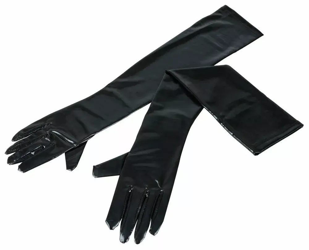 Перчатки без пальцев wet-look cottelli collection 24601221101 Photo 3