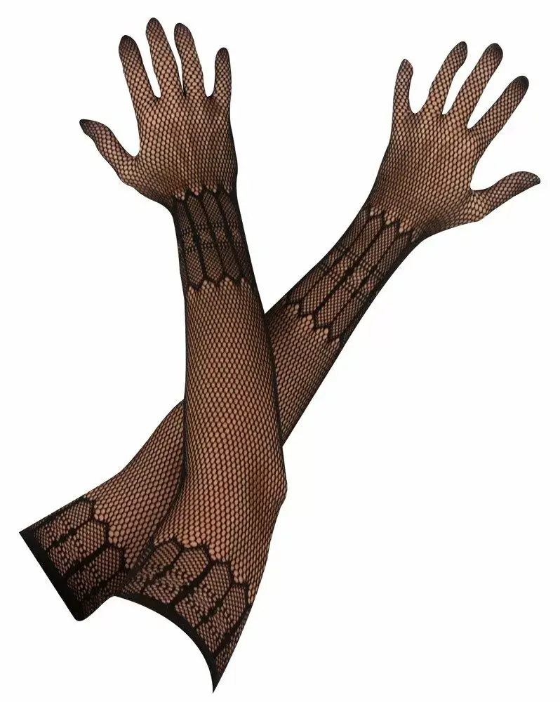 Сетчатые перчатки Cottelli Collection Net Gloves S-L Photo 5