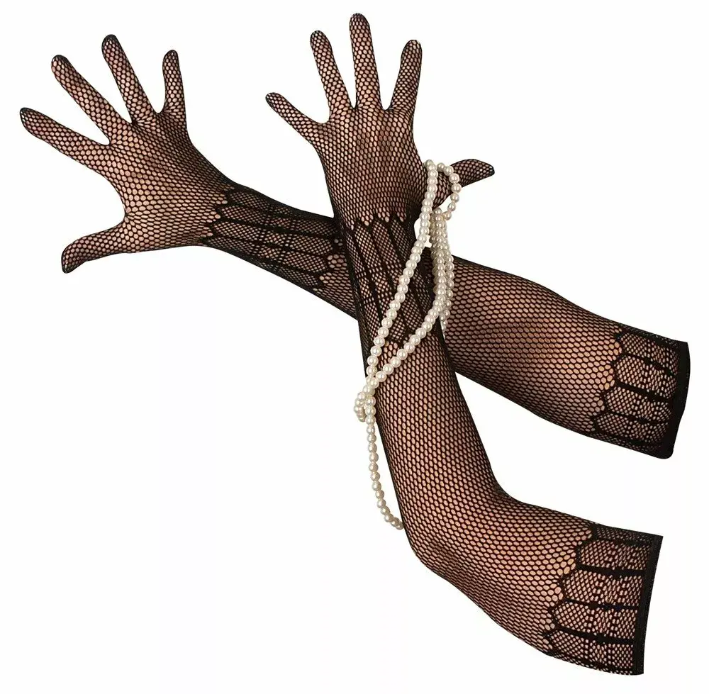 Сетчатые перчатки Cottelli Collection Net Gloves S-L Photo 6