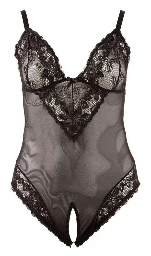 Cottelli Collection Crotchless Body 3XL Black Photo 3