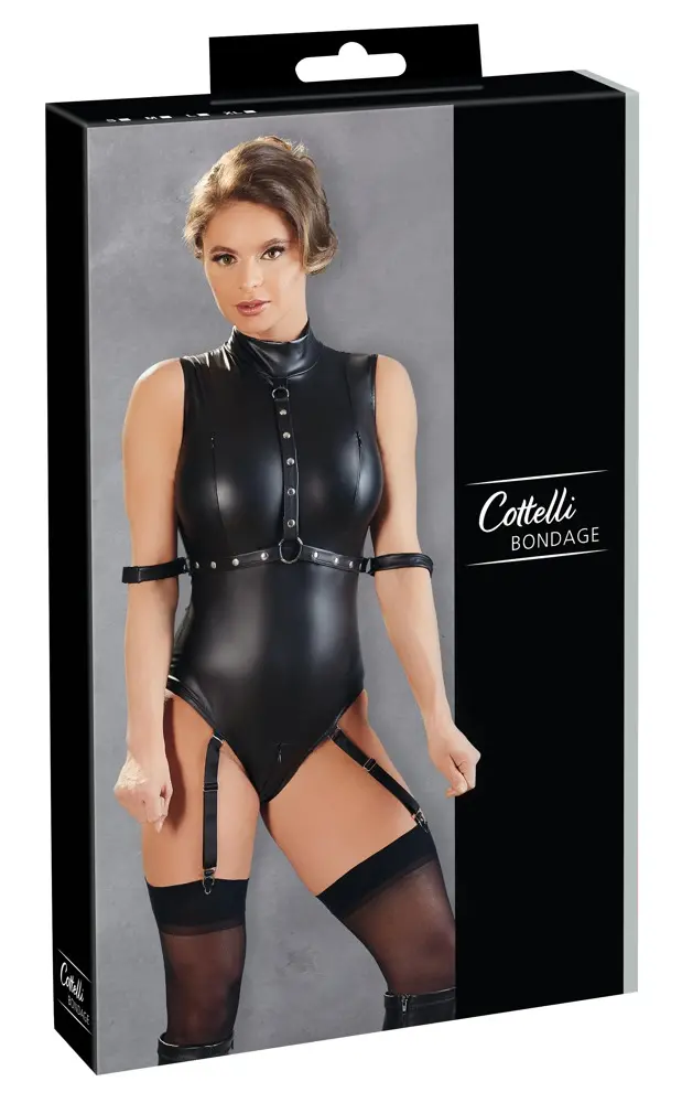 Body Cottelli Collection S melns elastīgs