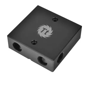 THERMALTAKE Pacific VGA Bridge Dual G1/4 — Black, dual G1/4″ coolant connector for GPU blocks