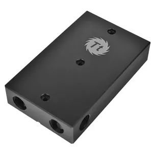 THERMALTAKE Pacific VGA Bridge Triple G1/4 - Black, G1/4 fittings, triple-slot GPU bridge