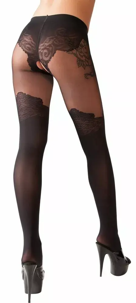 Колготки с разрезом Cottelli Collection 25102431621 Photo 2