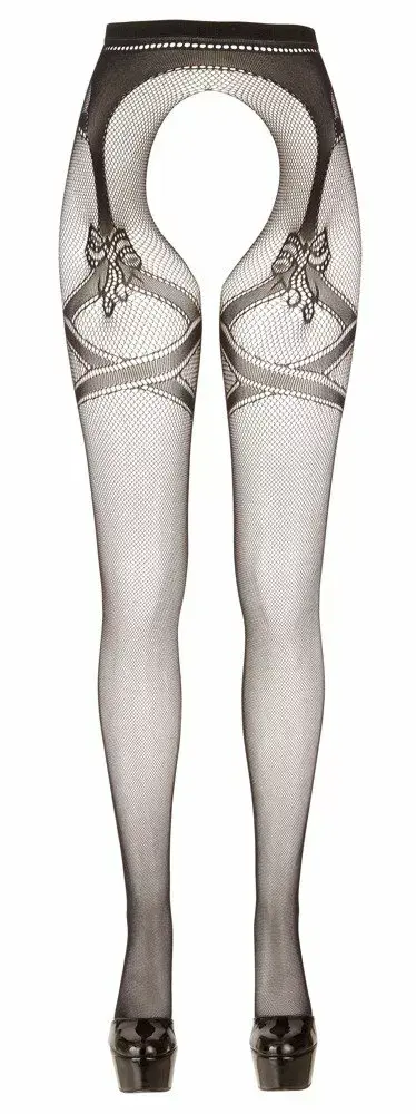 Колготки с разрезом Cottelli Collection 25102511111 S/M Photo 3