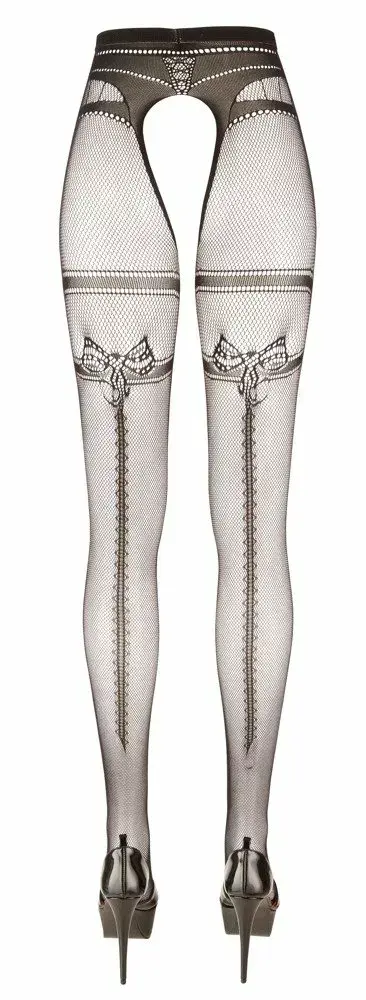 Колготки с разрезом Cottelli Collection 25102511111 S/M Photo 4