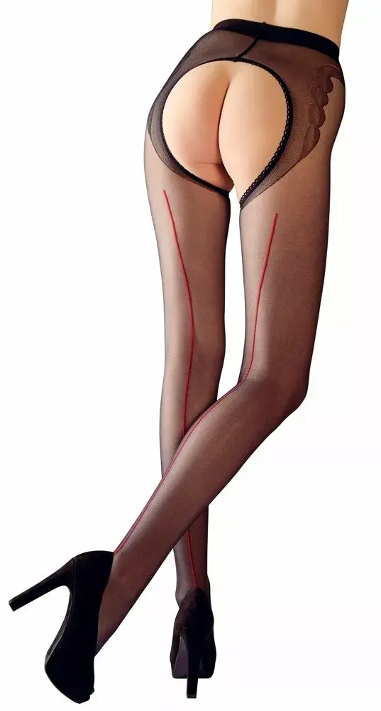 Колготки с разрезом cottelli collection 25103161621 Photo 3