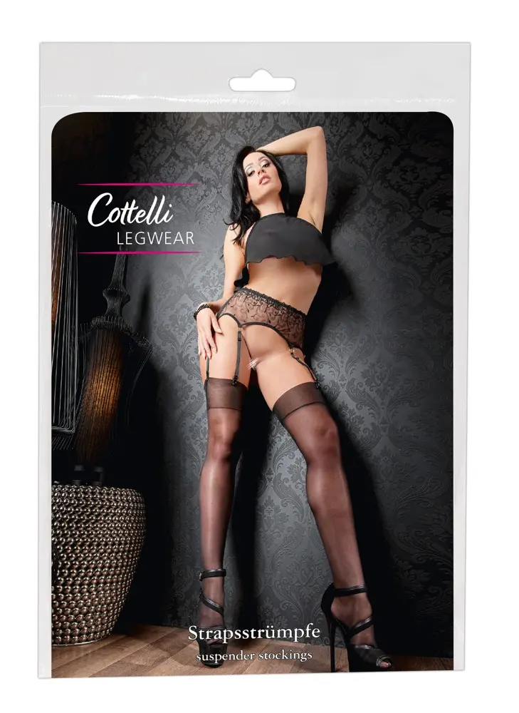 Pusgarās caurspīdīgās zeķes cottelli collection 25402581641