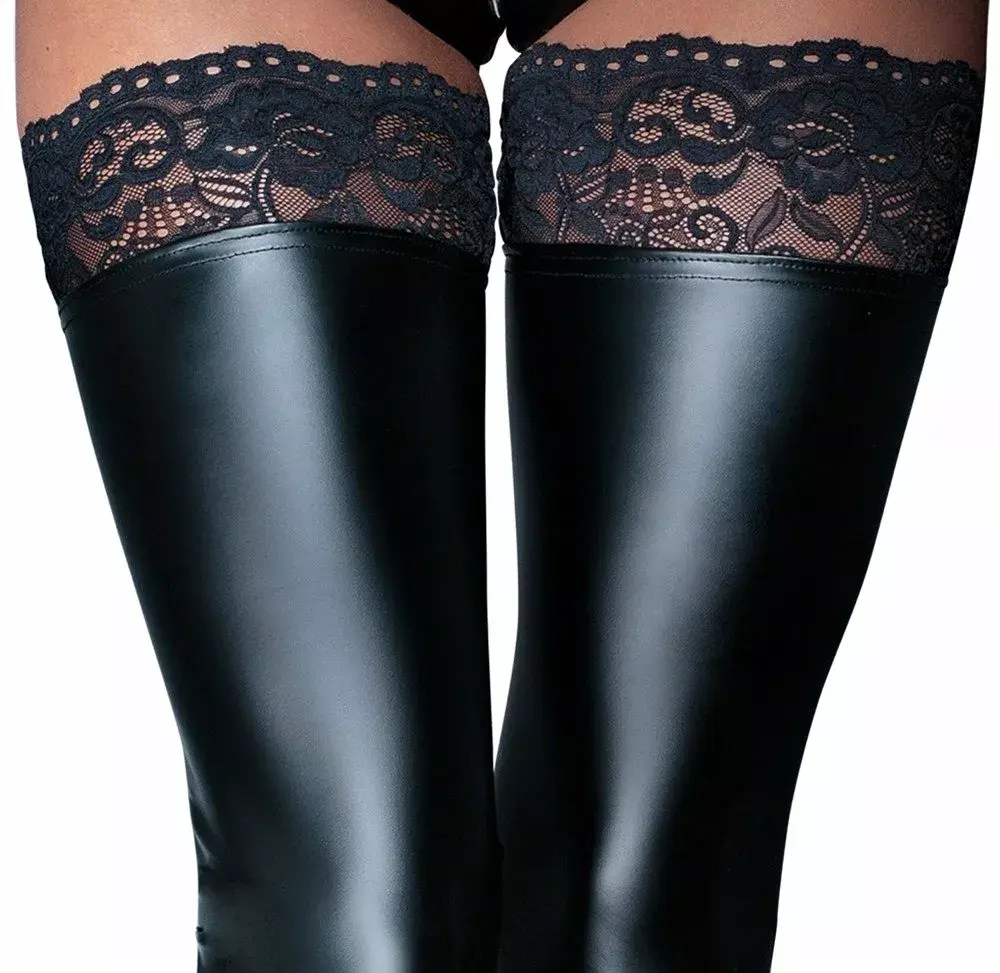 Noir mežģīņu augstie zeķeri 25402901051 — XL Photo 4