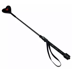 Red crop top whip Bad Kitty 24903311000 — 45 cm, polyurethane body, vinyl rod, polyester handle with hanger