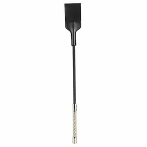 Short riding crop bad kitty 24916721000 — 44 cm synthetic crop with rhinestone handle and loop tip