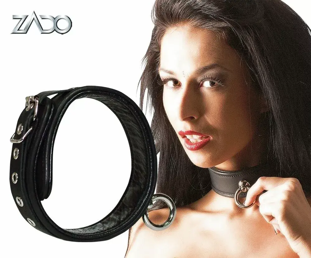 Кожаный ошейник wild thing by zado — регулируемый 32–50 см Photo 6
