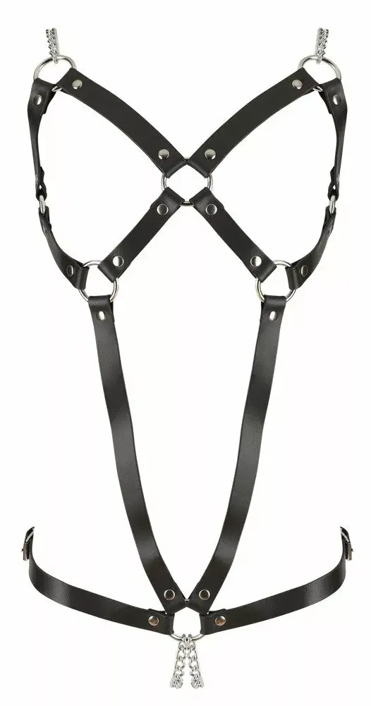 Leather harness ZADO 02559710000 — 2 chains, size S–L Photo 4
