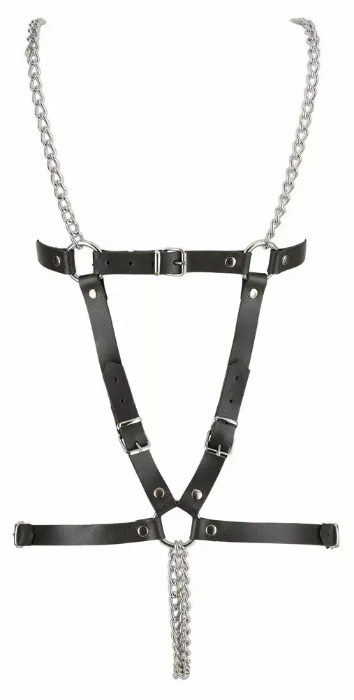 Leather harness ZADO 02559710000 — 2 chains, size S–L Photo 5